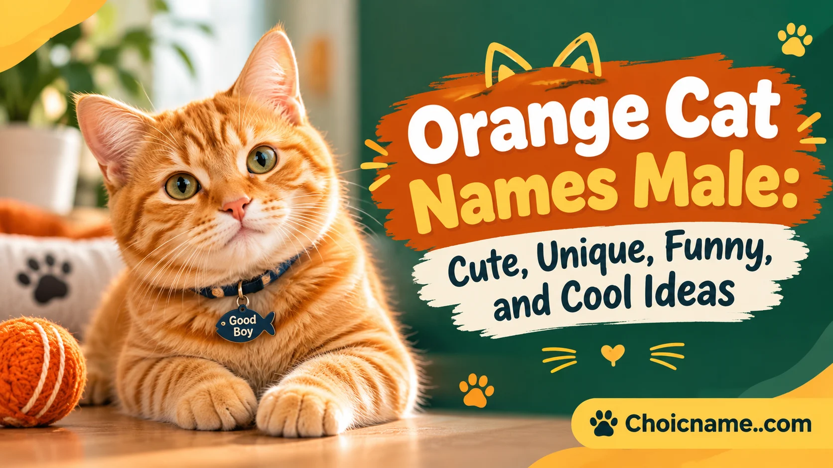 Orange Cat Names Male